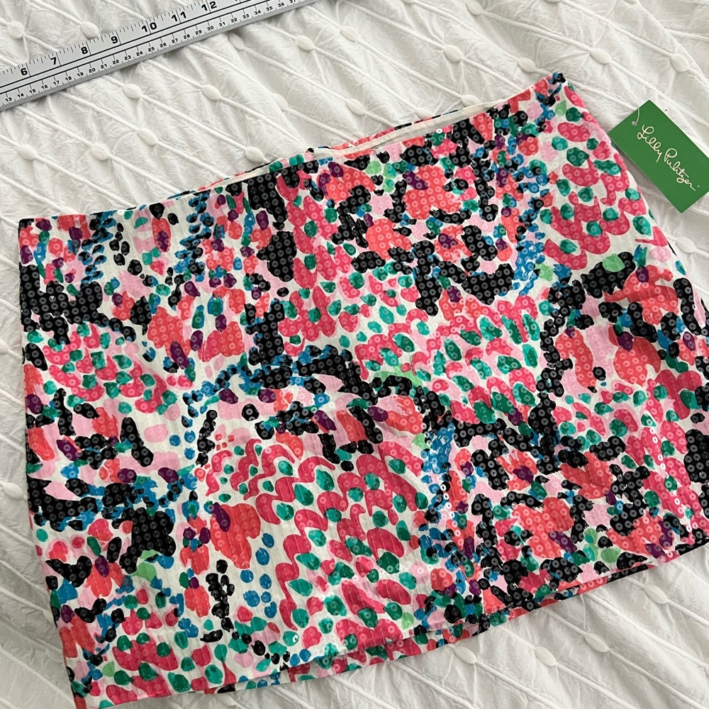 Lilly Pulitzer Vibrant Sequin Mini Skirt